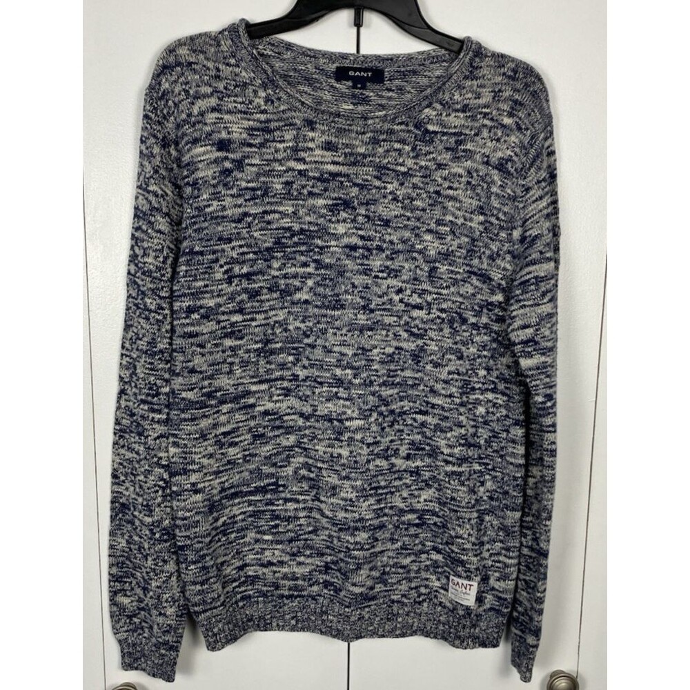 Gant American Sportswear Mens Heavy Duty Sweater Size Medium Blue/White